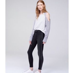 Rag & Bone High Rise Ankle Skinny wshd blk tux NWT